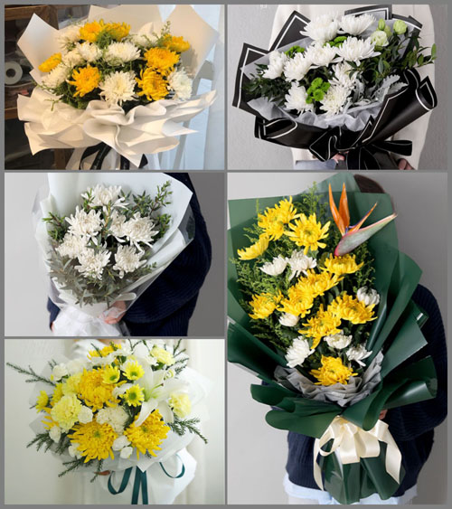浙江省绍兴越城区蕺山街道龙洲花园社区白事花束代送